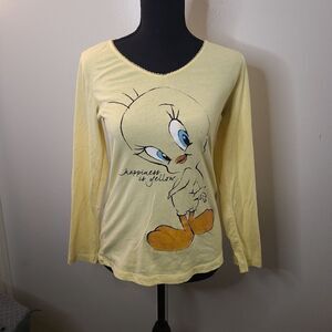 Women's Looney Toons Tweety Bird Longsleeve Small